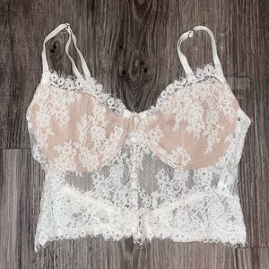 WHITEFOX Lace Corset Top